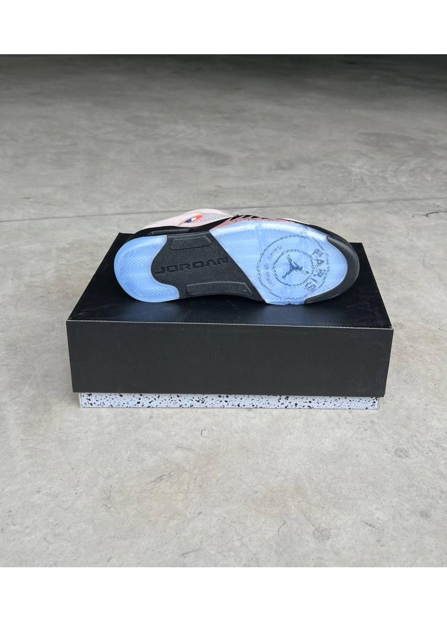 Черные демисезонные кроссовки мужские nike air jordan retro 5 low psj beige найк аир джордан No Brand