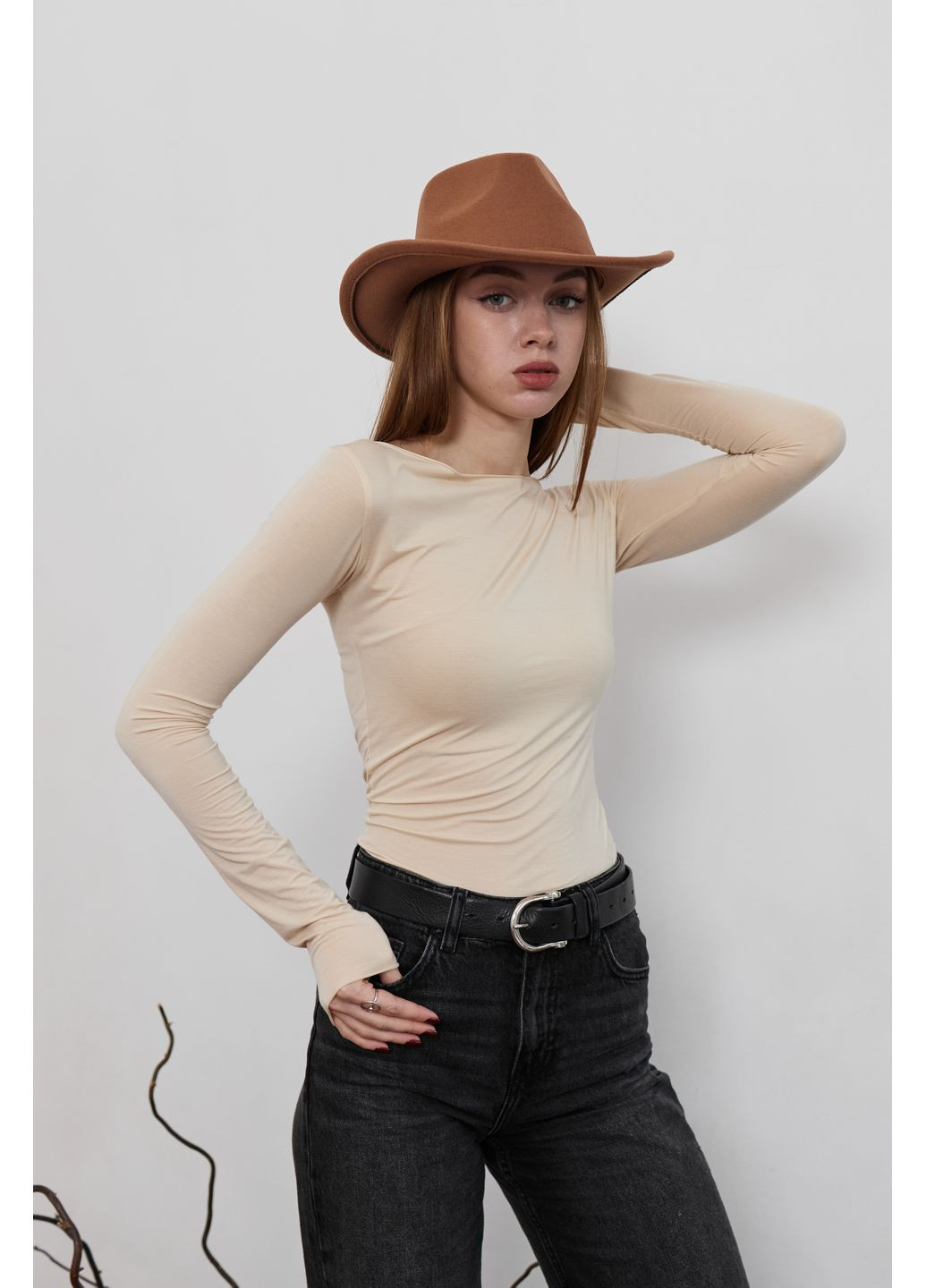 Шляпа Федора Ковбойка унисекс с устойчивыми полями No Brand (362346132)