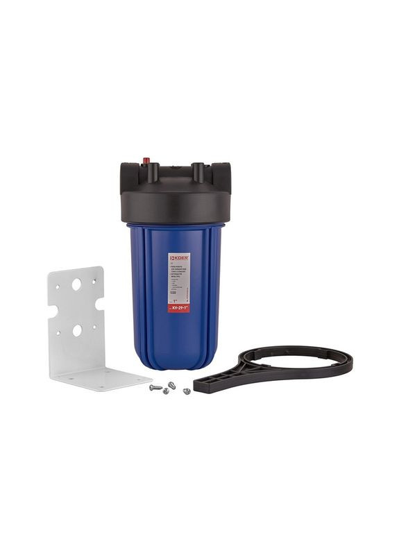 Колба фільтру для холодної води KV-29-1 ВВ10 (колба, картридж PPR нитка) 8 атмосфер 1" (KR5447) KOER (338426266)