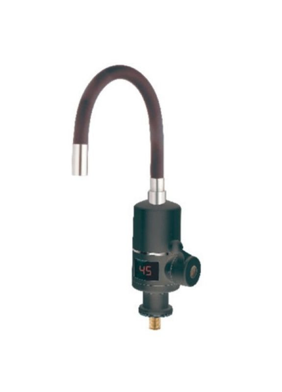 Проточний водонагрівач ELW06-EF Black з індикатором температури та силіконовим виливом ZX5033 Zerix (370948418)