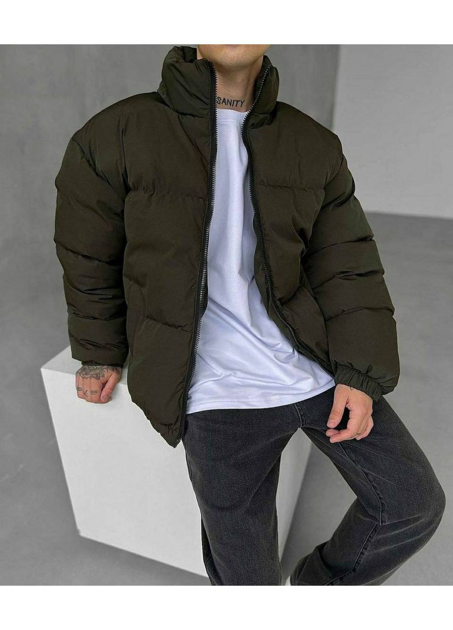 Оливкова (хакі) зимня чоловіча куртка No Brand