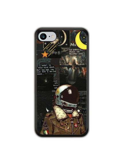 Чехол для Apple Iphone 8 Космонавт Черный No Brand (302085769)