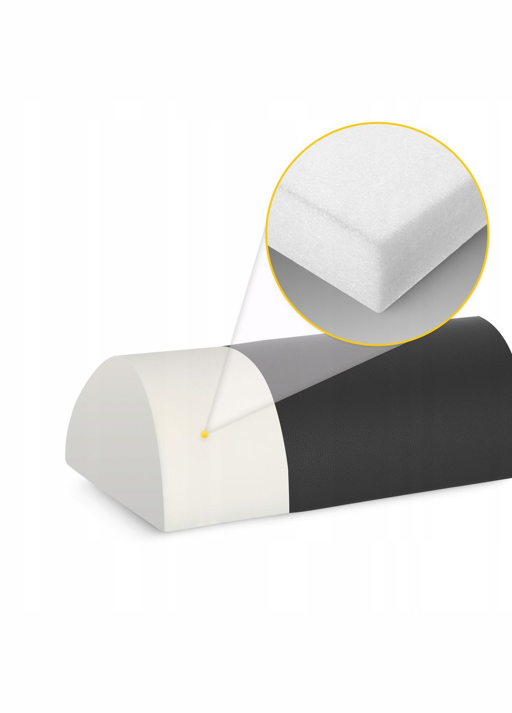 Полувалик для реабилитации и массажа 60 x 30 x 15 Black (P-5905973402910) 4FIZJO (304252716)