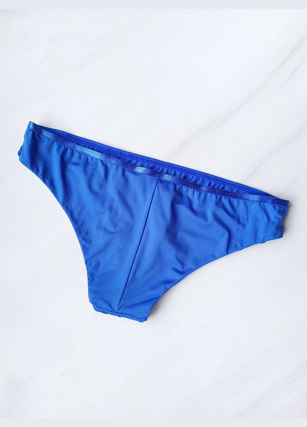 Синие трусики купальные женские однотонные No Brand
