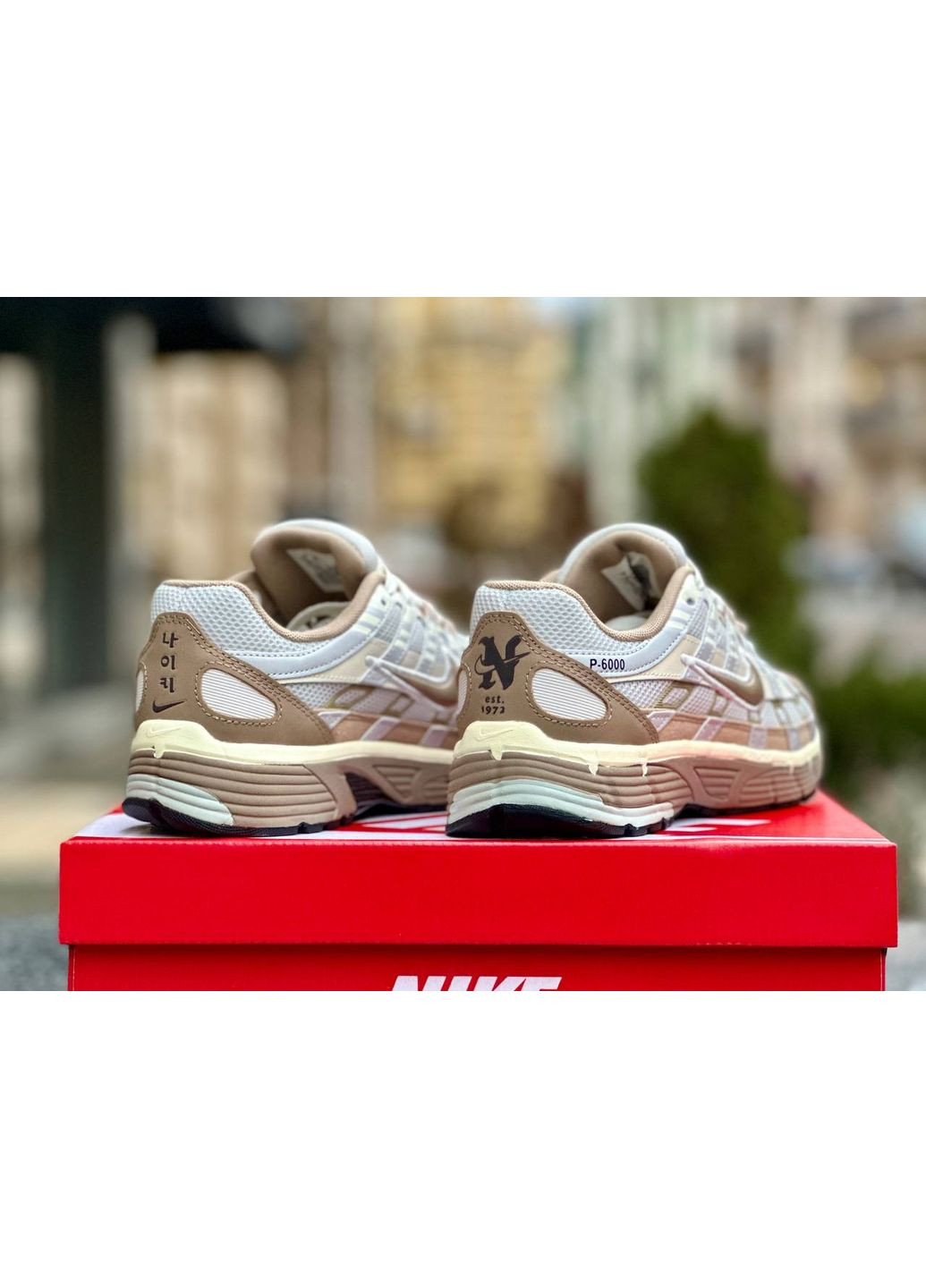 КРОСІВКИ ЖІНОЧІ NIKE P-6000 BEIGE WHITE НАЙК П-6000 No Brand білі демісезони (368884493)