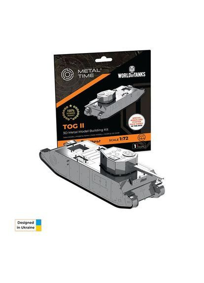 Колекційна модель-конструктор World of Tanks танк TOG II () Metal Time MT067 (367584059)