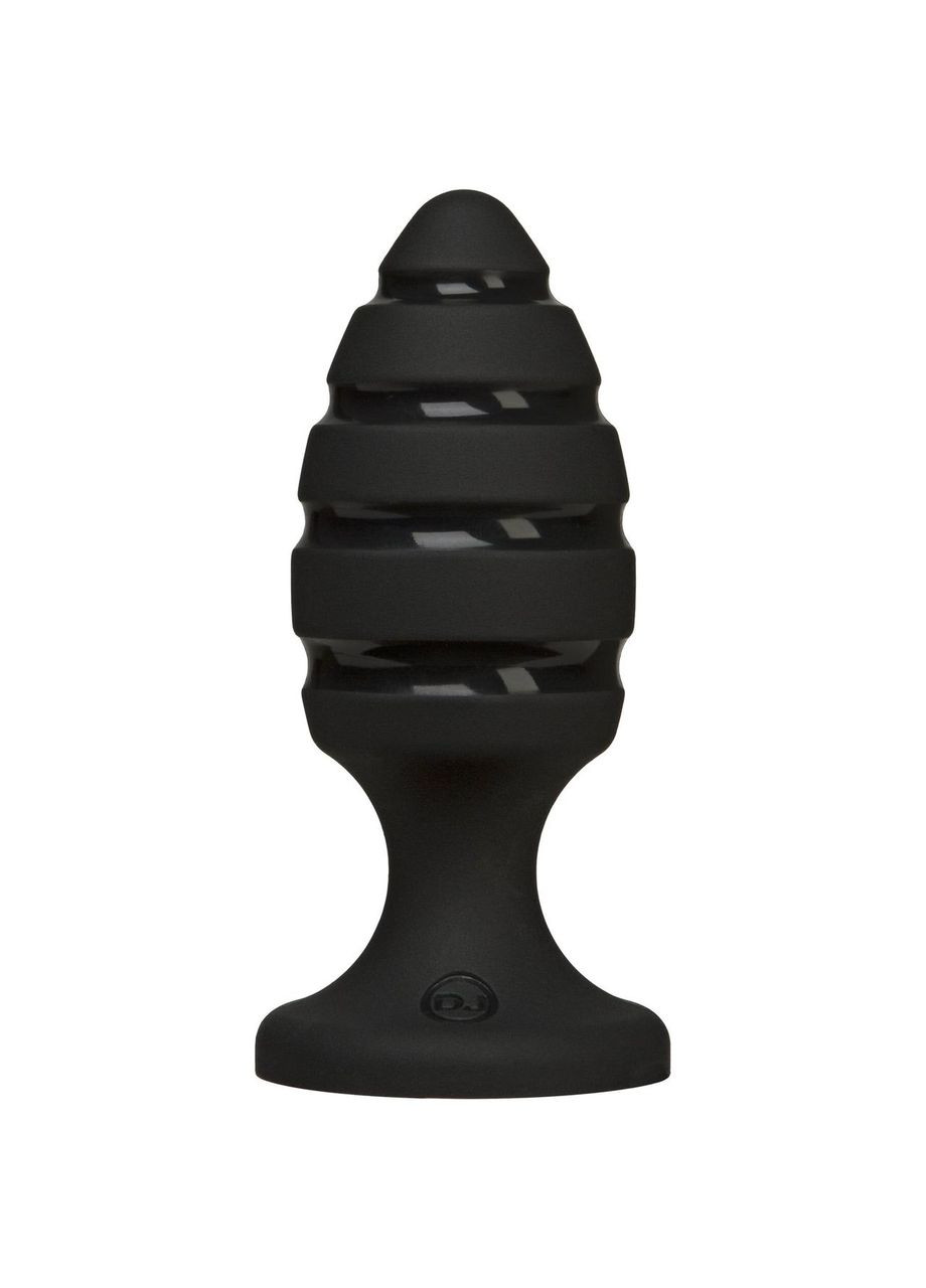 Анальний плаг зі спіральним каналом Platinum Premium Silicone — The Blast — Black Doc Johnson (371389771)