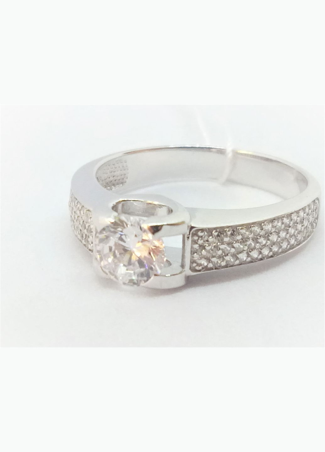 Срібне кільце з фіанітом. 500064-Р Харківська ювелірна фабрика (296594970)