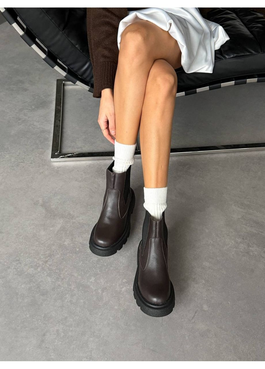 Зимние женские кожаные зимние ботинки No Brand