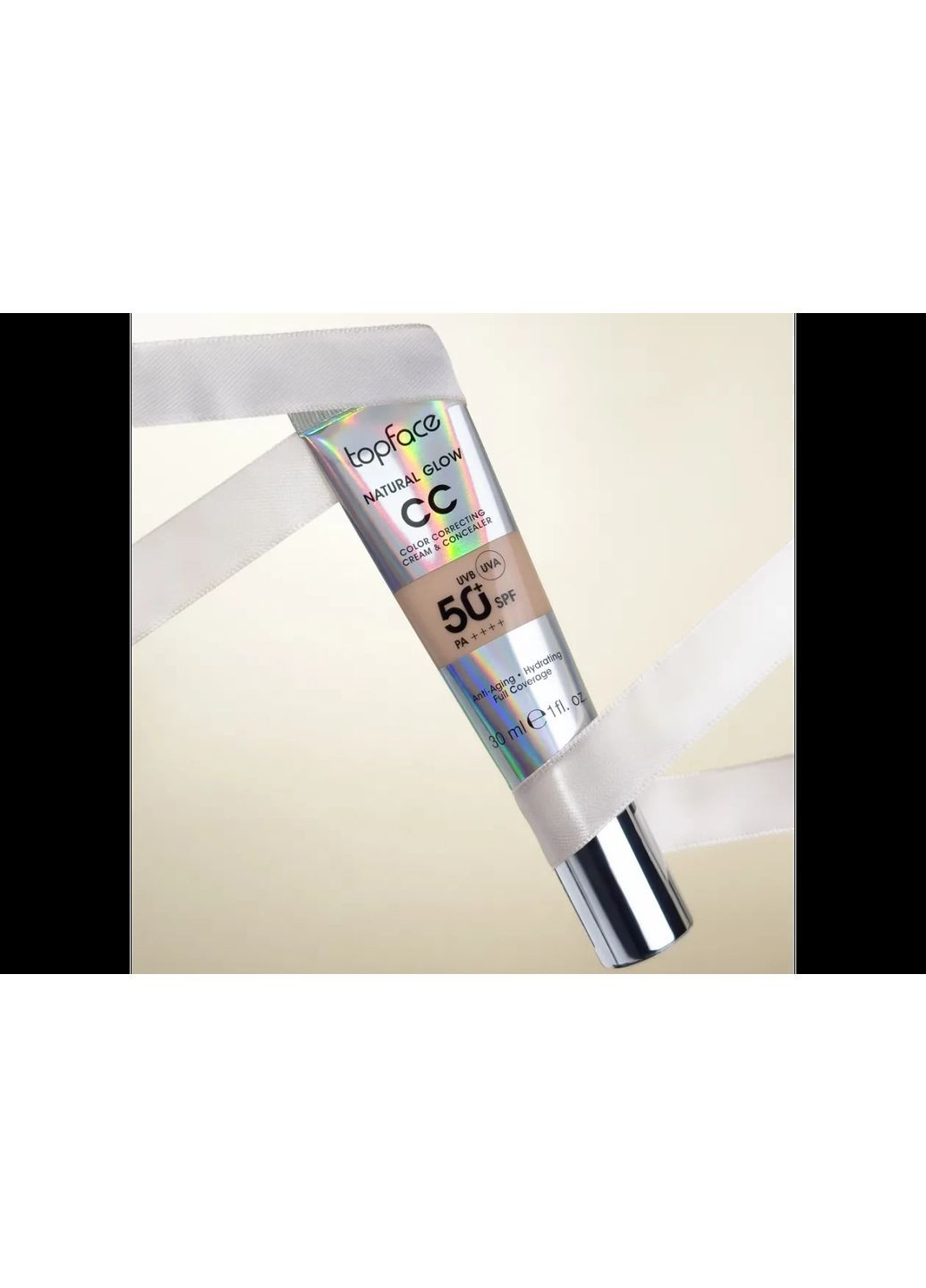 Тональний крем Natural Glow CC Cream & Concealer PT472 тон 004 Cool Linen, 30 мл TopFace (365783962)