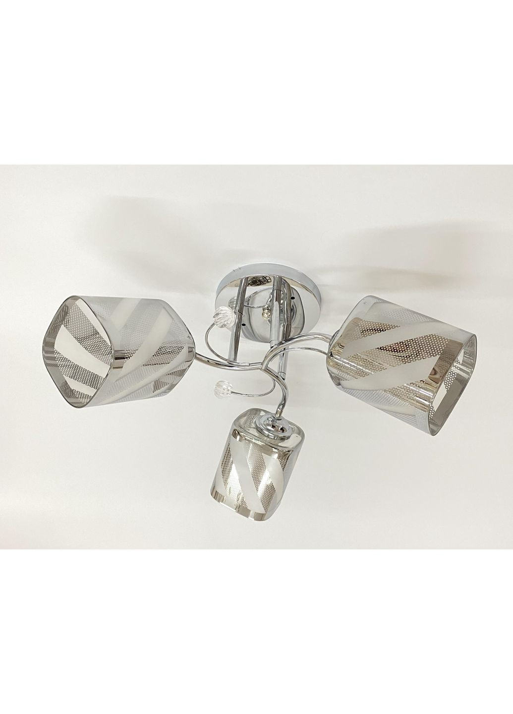 Люстра стельова на 3 плафони 6247E/3 Хром Valeso (366546707)