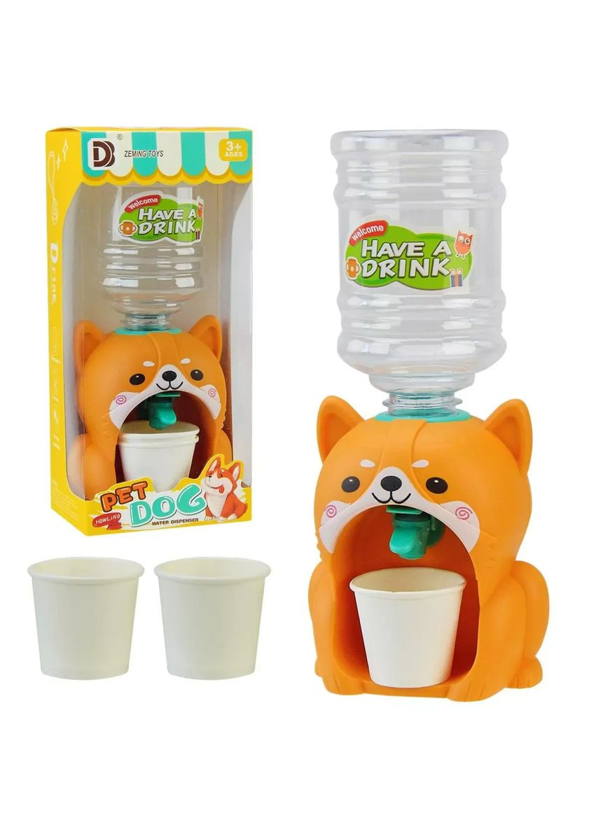 Игрушка бытовая техника кулер собачка корги с емкостью для воды 8075 No Brand (362421370)