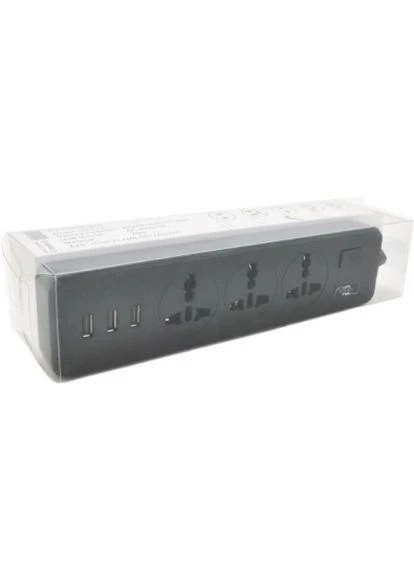 Сетевой фильтр ТВ-Т13 3 розетки 2м 10А 3х0.75мм2 Black (ТВ-Т13-Black) Voltronic (333316765)