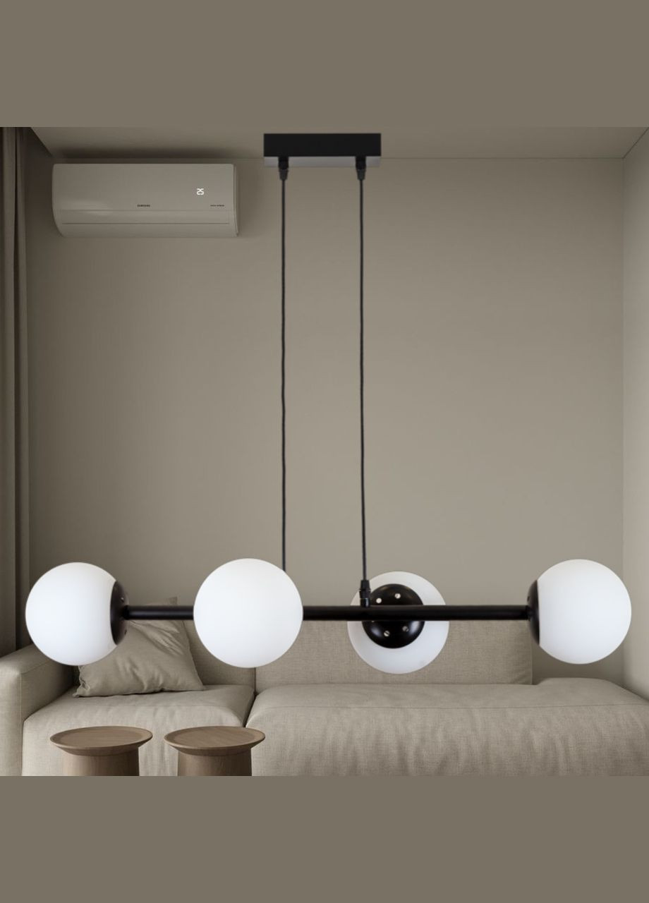 Подвесная современная люстра "Modern Luxe" (52-9909-4 BK+WH) No Brand (370070356)