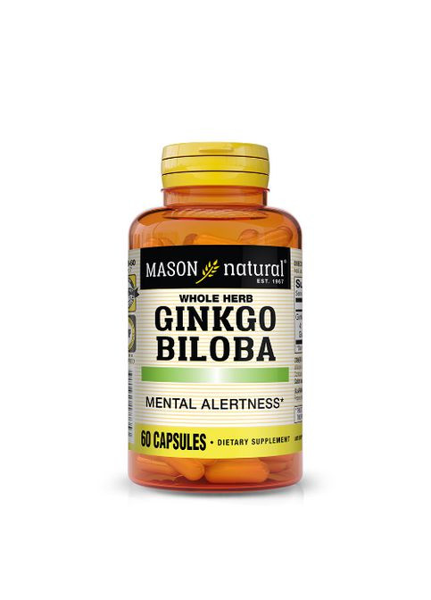 Whole Herb Ginkgo Biloba 60 Caps Mason Natural (288050811)