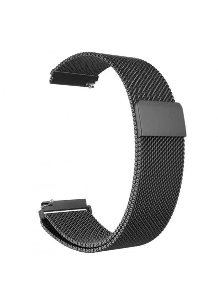 Ремінець 18 мм миланская петля для смарт-годинників Samsung, Huawei, Xiaomi, чорний колір ( Артикул: А000117-2) No Brand (380889846)