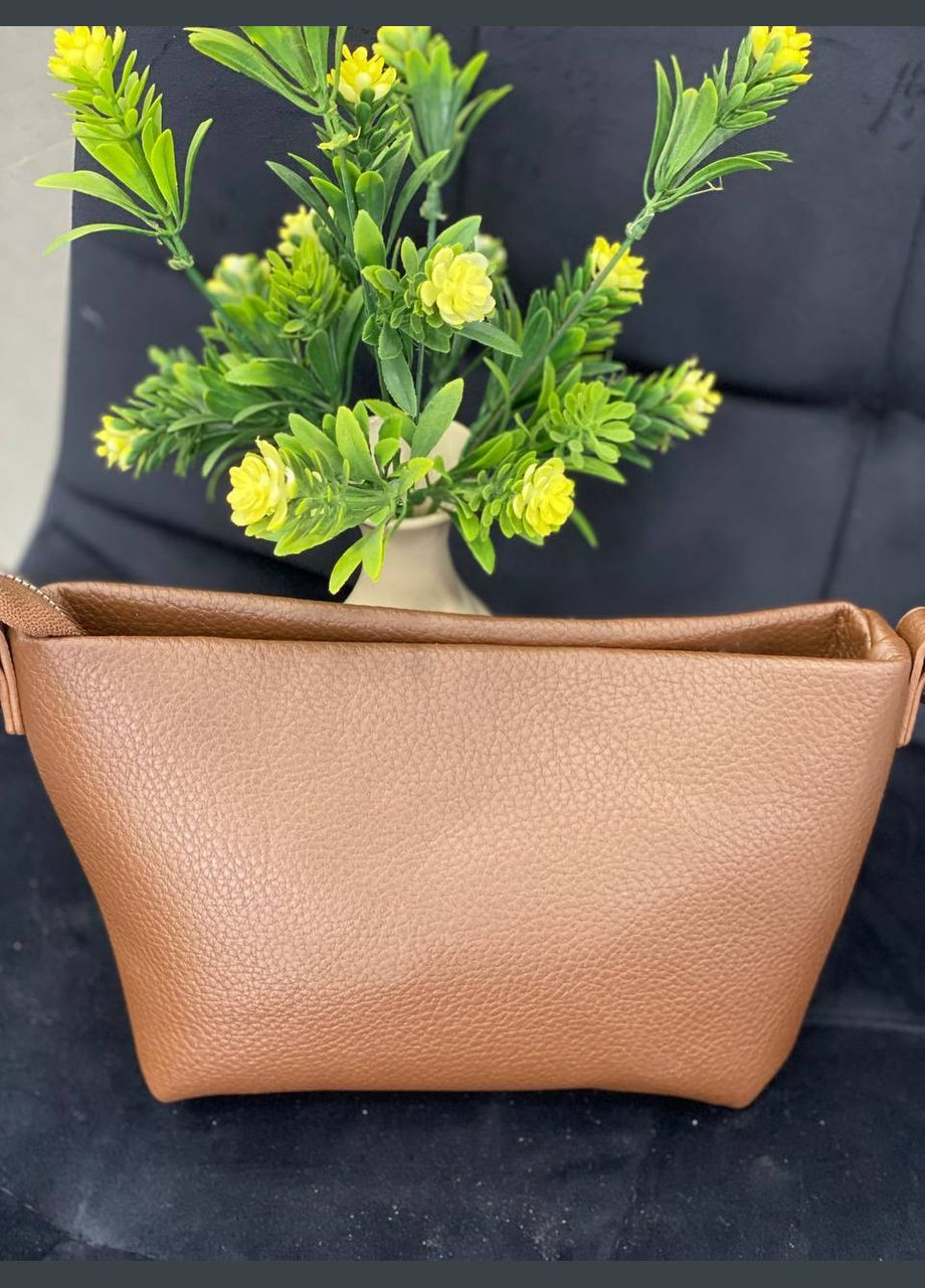 Жіноча сумка з пористої еко-шкіри кавового кольору 32151 Fashion (338187840)