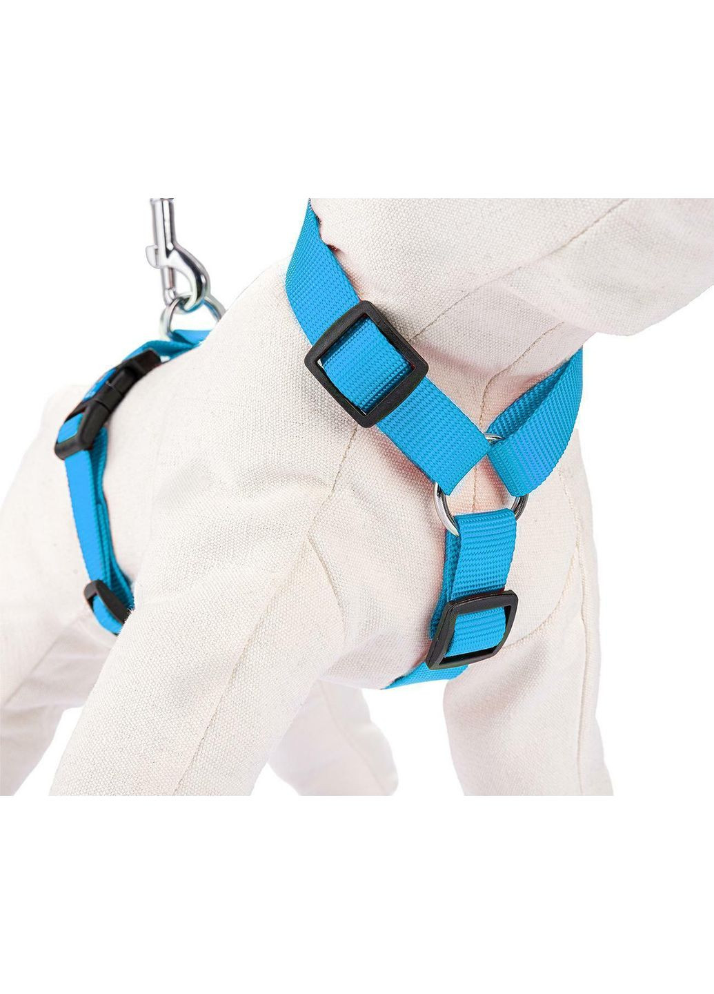 Шлея-нагрудник для собак, нейлон, A-32-50см, B-50-70см, С-15-19 см, ширина ремінця: 2 см, M, Синій Happet (353303404)