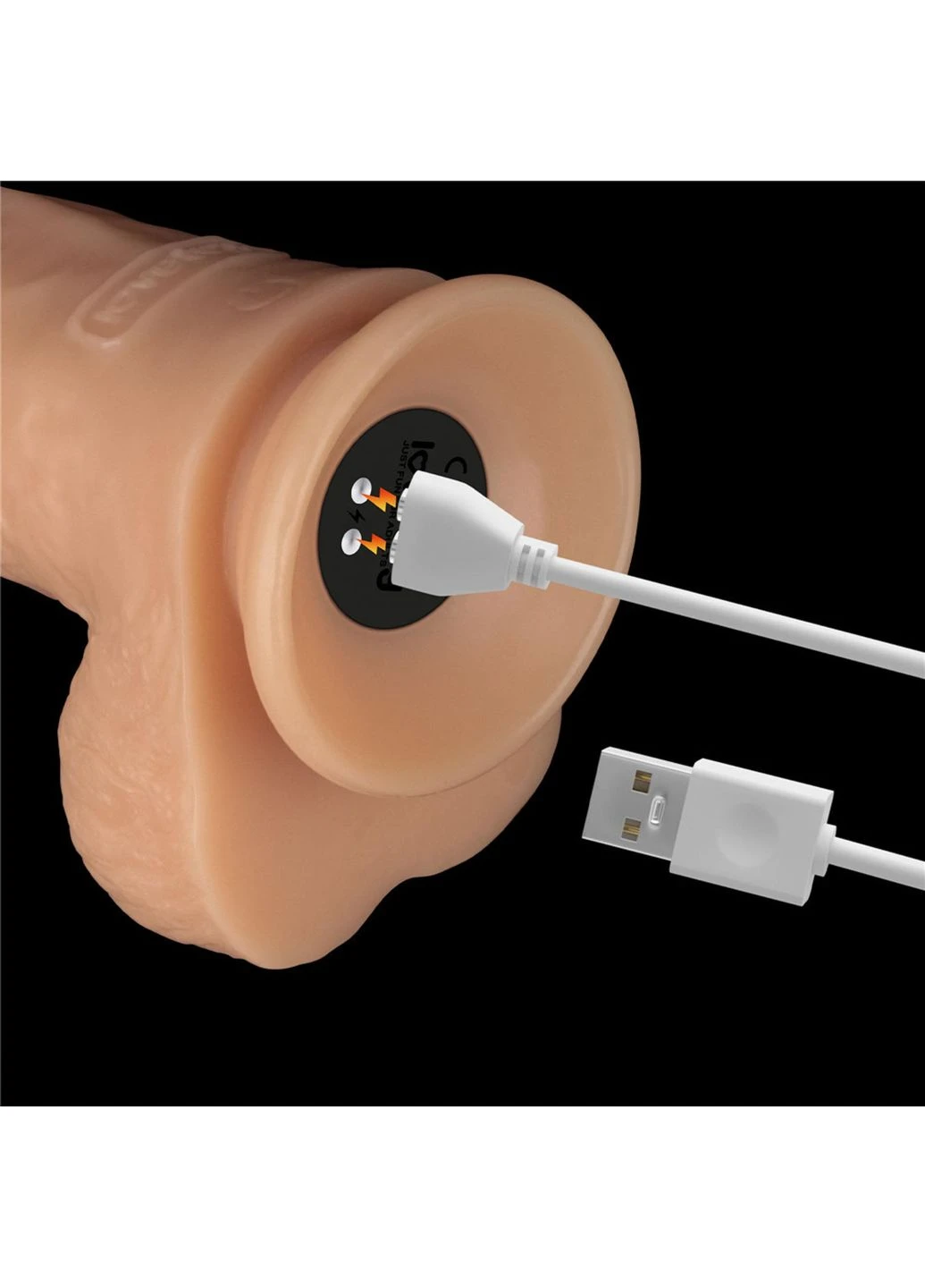 Реалистичный вибратор Vibrating Power Basics Cock 9 Lovetoy (402315952)