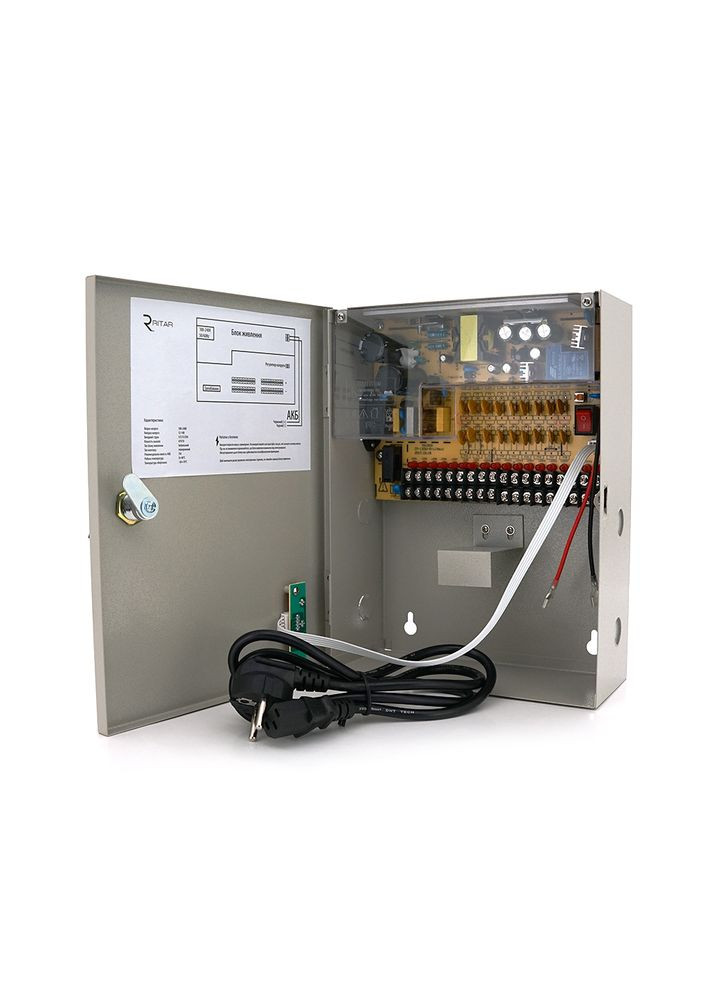 Импульсный источник бесперебойного питания DC1215А UPS-P12/15/7 9СH (корпус металл) под АКБ 7-9А (270x206x82mm) Ritar (314780711)