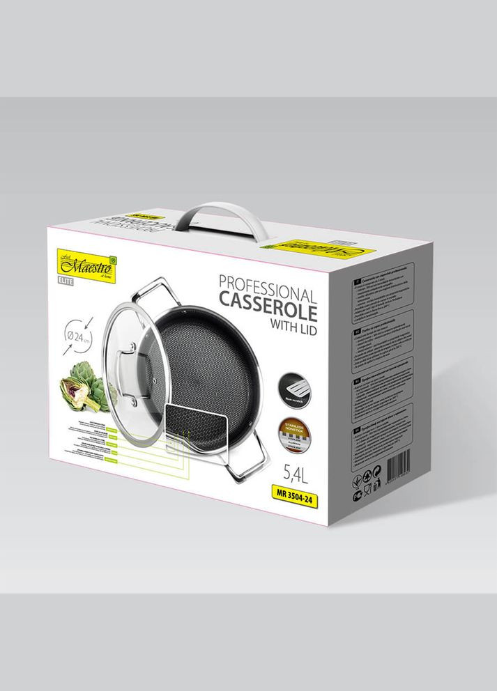 Каструля з кришкою 3,1 л 3504-20-MR Maestro (316517023)
