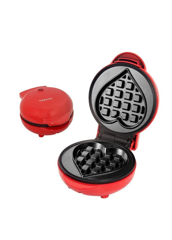 Вафельница для бельгийских вафель 550 Вт с антипригарным покрытием Sokany SK-BBQ-849 Jooki (360921298)