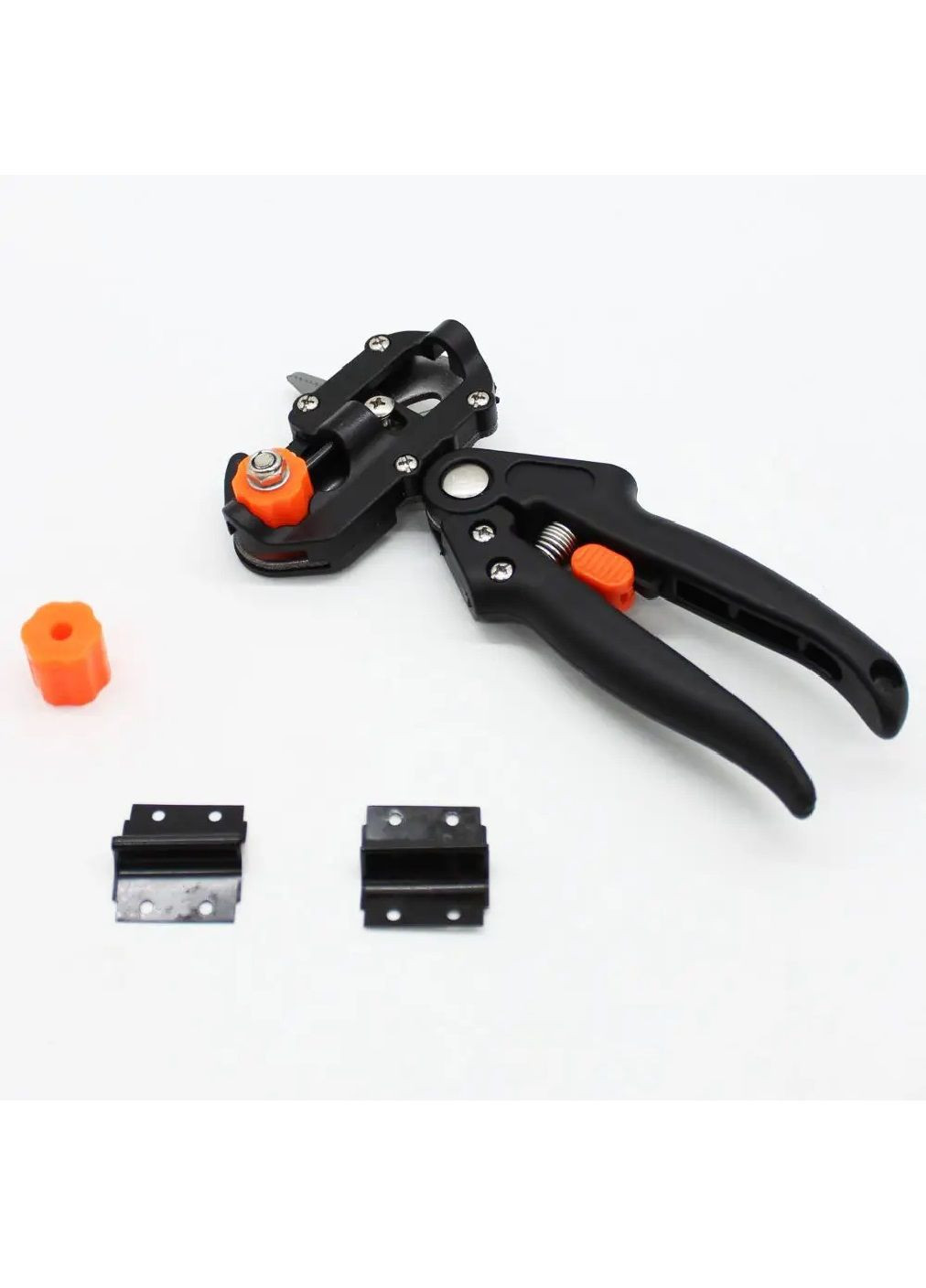 Професійний прищепний секатор з 3 ножами насадками різної форми для обрізки щеплення дерев гілок 3-10 мм (480294-Prob) Unbranded (333141105)