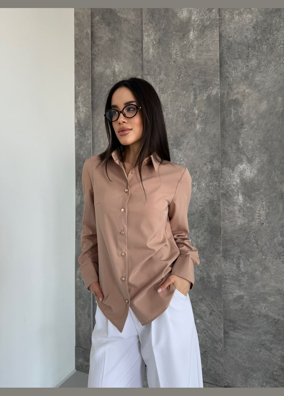 Бежевая женская блузка FINO Mode