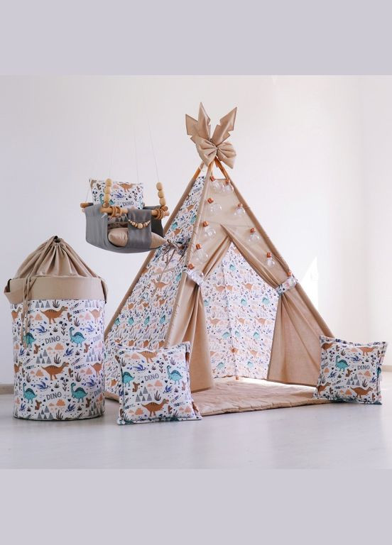 Кошик для іграшок Динозаврики з затяжкою No Brand (316257328)