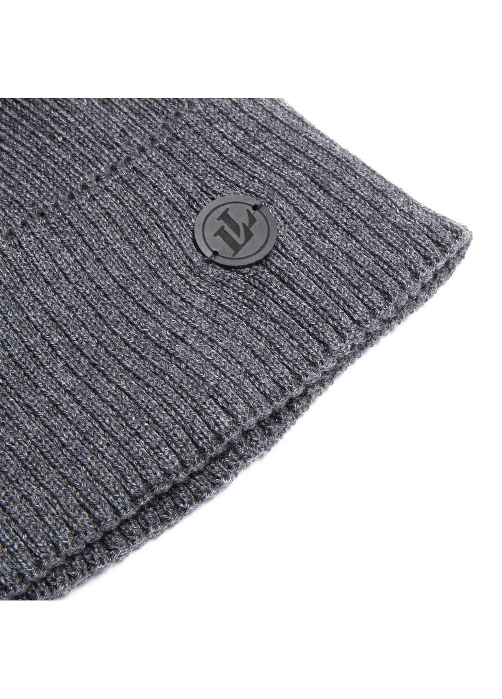 Шапка по голове мужская хлопок серая MAUD 232-229 LuckyLOOK 232-229M (322790615)