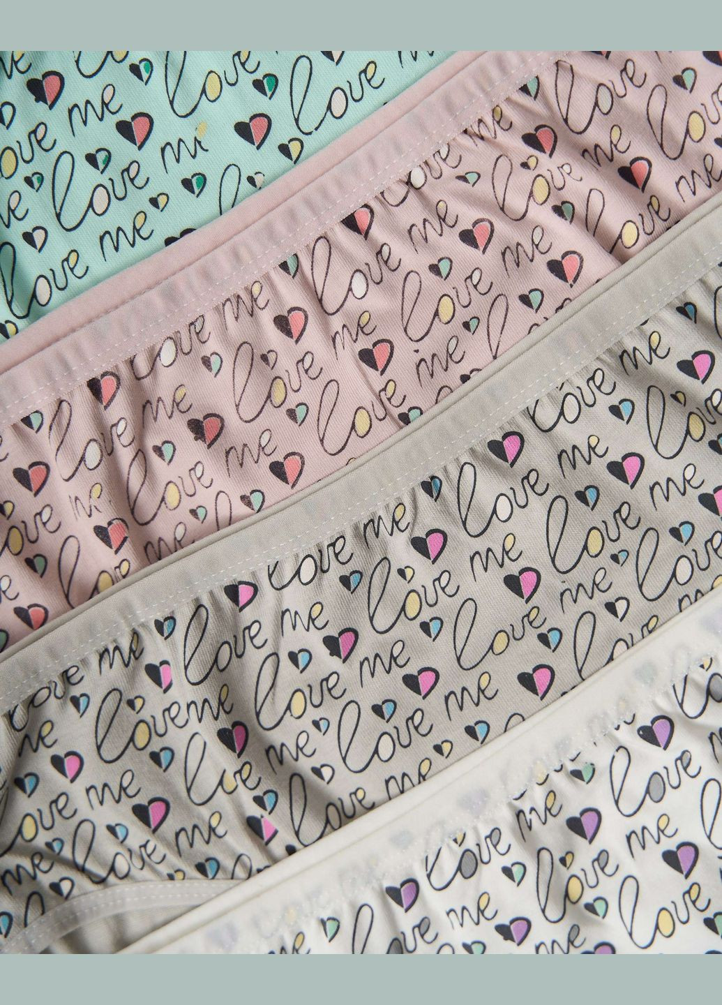 Батальные трусики с надписью Love me 5 шт. Nicoletta (322126962)