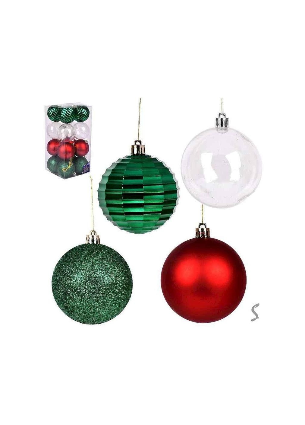 Набор елочных шаров 8см 16шт/наб 9 790 ТМ Stenson (362695000)