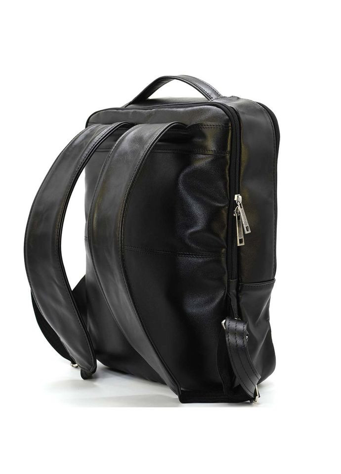 Кожаный мужской рюкзак черный для ноутбука GA-7287-3md на два отдела TARWA (306373242)