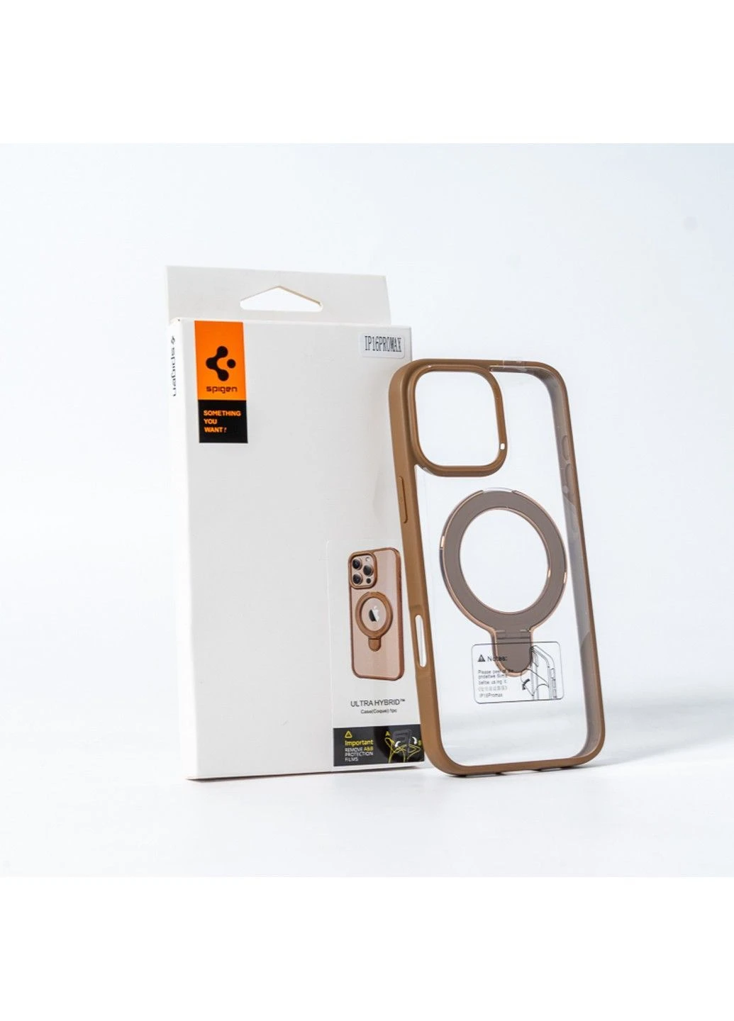 Чехол для смартфона AAA Magnetic Ring для iPhone 16 Brown Spigen (382356134)