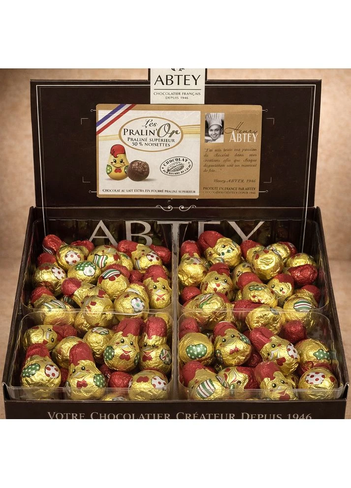 Подарочный набор шоколадных цыплят Praline – 1008 г (84 шт) в коробке, премиум сладости Abtey (391302615)