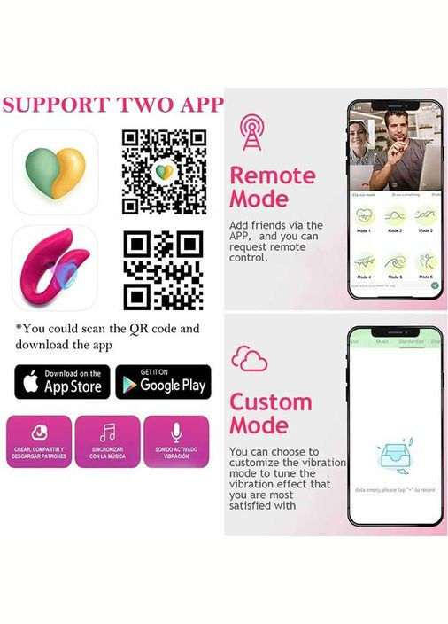 Вакуумный смарт вибратор для пар Love Spouse фуксия No Brand (370611876)