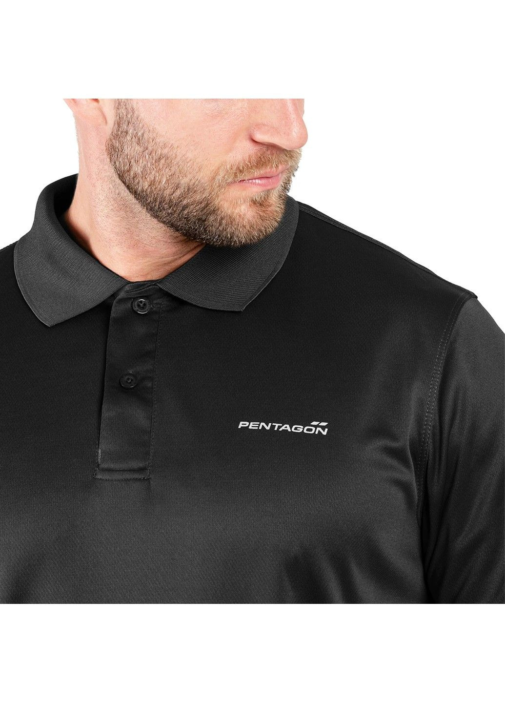 Черная футболка-поло pentagon anassa black для мужчин Pentagon Tactical