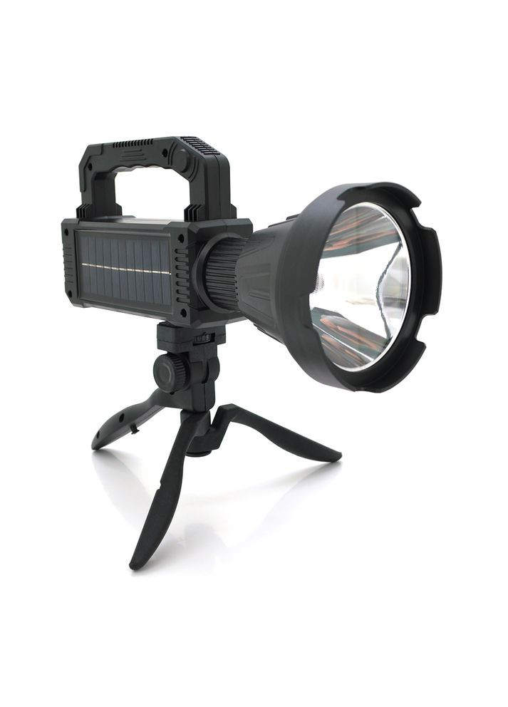 Фонарь переносной W5109+Solar, 3+3 режима, встроенный аккум, корпус пластмасс, тренога, USB кабель, Box Voltronic (315503300)
