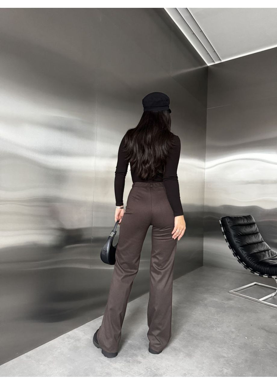 Брюки 813 классические трикотаж шерсть,клеш Україна (370132832)