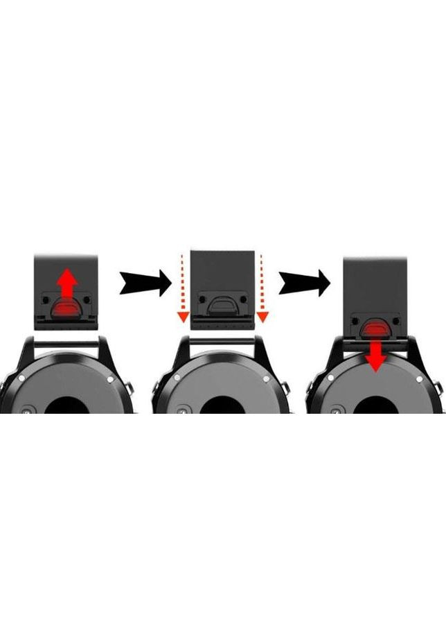 Силиконовый ремешок для часов Garmin Fenix 5S / 5S Plus / 6S - Red Primo (333720062)