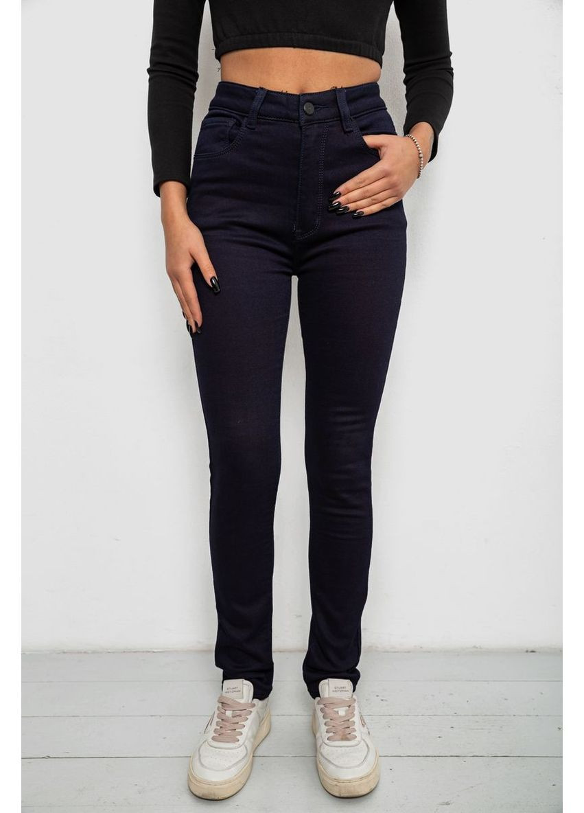 Джинсы женские однотонные на флисе 244RS021 Ager - (372463849)