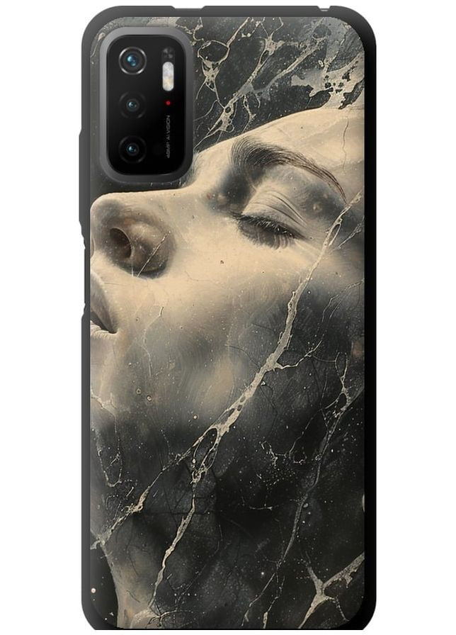 TPU чорний чохол 'Мармурова жінка' для Endorphone Xiaomi Poco M3 Pro (285709640)