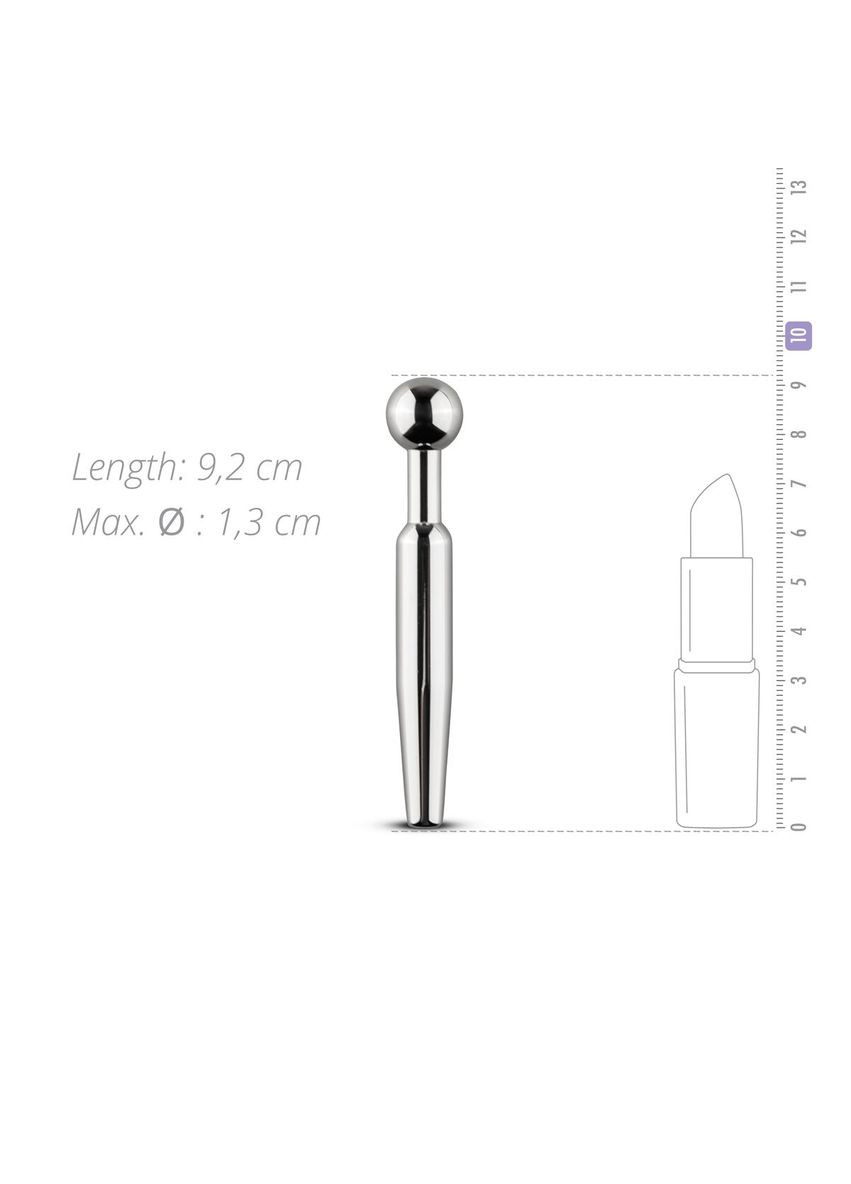 Полый уретральный стимулятор – Hollow Penis Plug, длина 7,5см, диаметр 12мм Sinner Gear Unbendable (314507759)