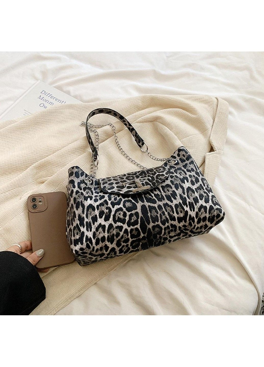 Стильна жіноча сумка з еко-шкіри лео P1-1603LG Lilly (369892872)