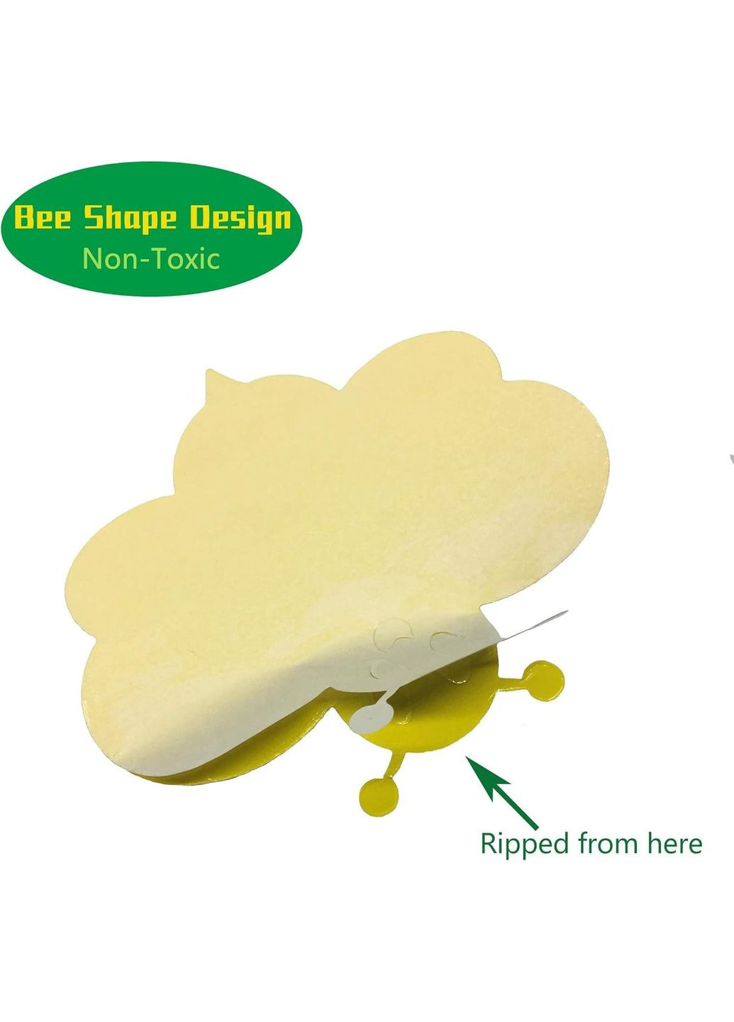 Липкие ловушки для насекомых Geason 24 шт (желтые, в форме пчелы) для растений No Brand (301854151)