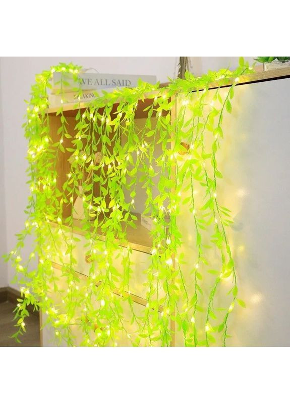 Гірлянда 200 Led зелена верба теплий білий SF-56 No Brand (367166427)
