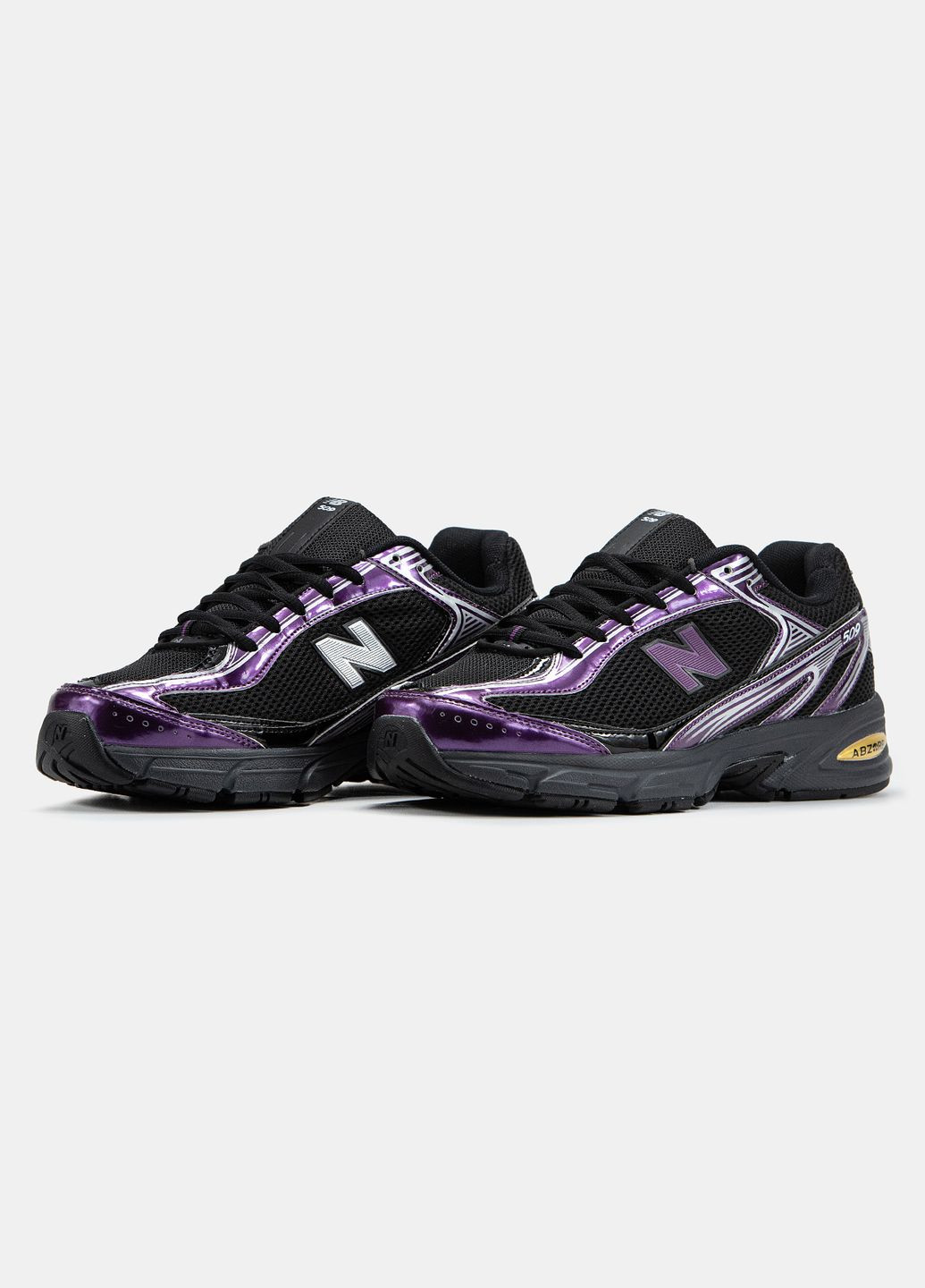 Черные демисезонные кроссовки мужские и женские new balance 509 black purple silver | нью баланс 509 черные No Brand