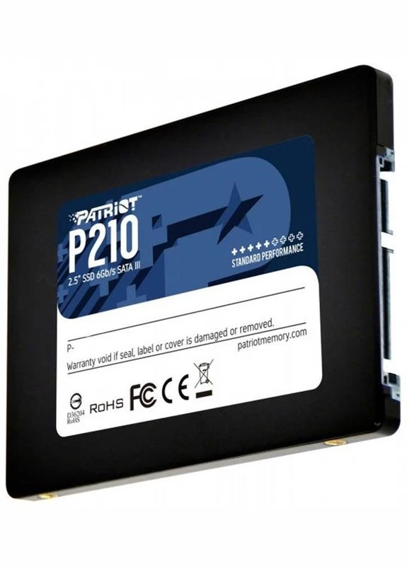 Накопичувач SSD 512GB P210 2.5" SATAIII TLC (P210S512G25) - швидкість читання 520 МБ/с, запис 430 МБ/с Patriot (354739551)