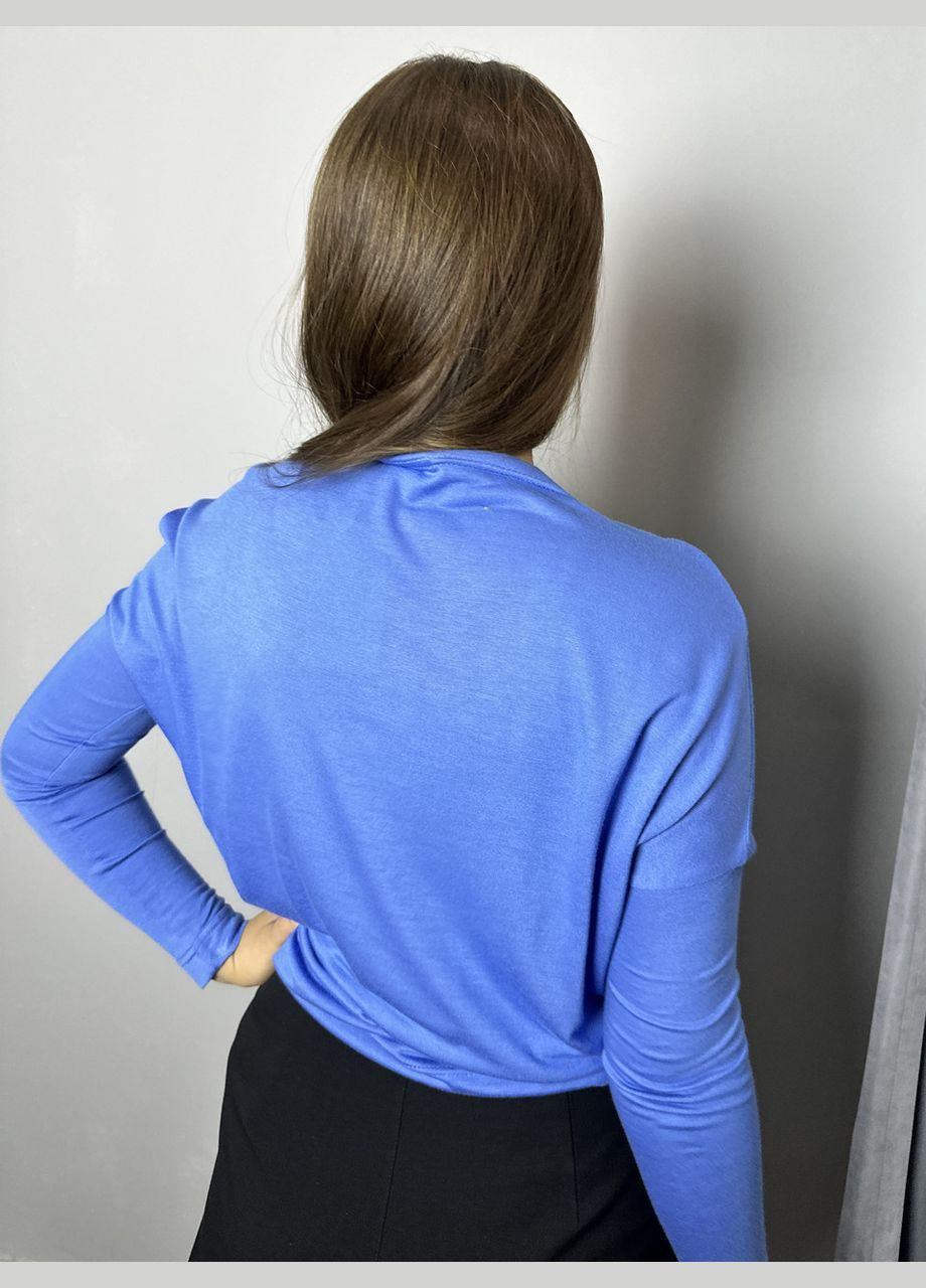 Синій демісезонний светр жіночий електрик mktrg0563-2 Modna KAZKA