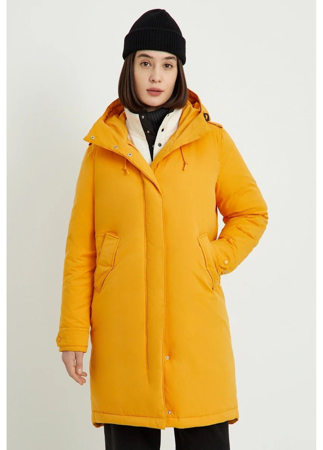Жовтий зимній Пуховик Finn Flare